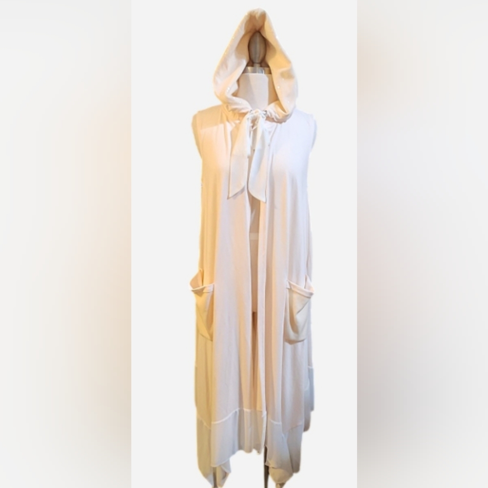 Rare Ice Pink Cloak with Sequin Hoodie